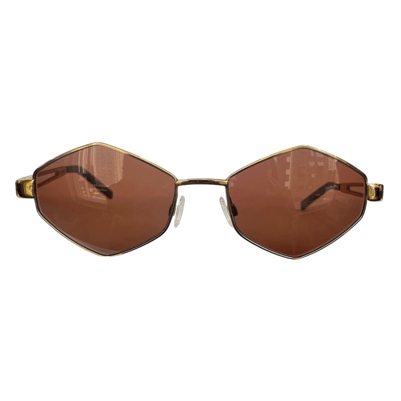 Shine Collection - Golden Metal w/ Brown Lenses