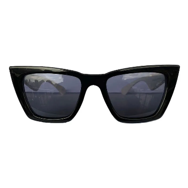 I Believe Collection - Black Coloured Sunglasses w/ White Arms