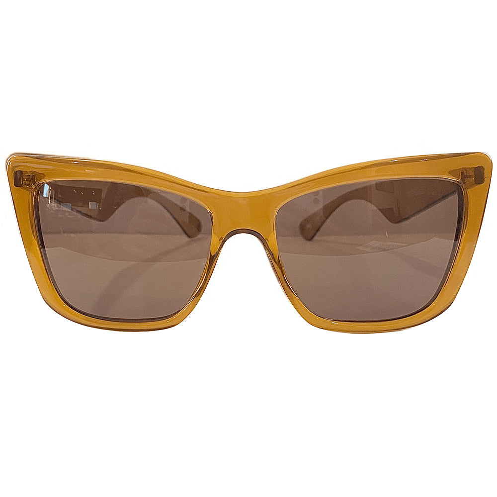 I Believe Large - Champagne Coloured Sunglasses w/ Brown Lenses