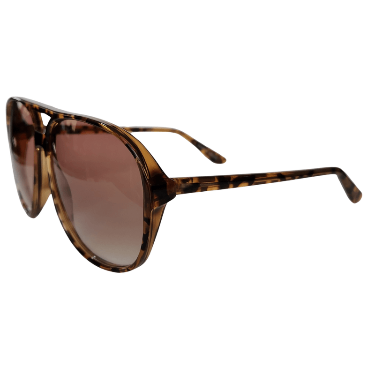 LB Aviator Style Turtle Print Large Sunglasses
