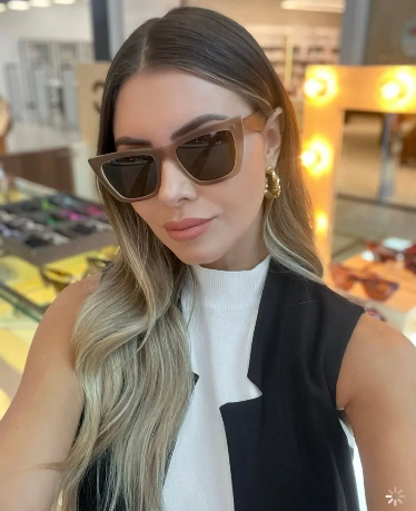 I Believe Collection - Honey Coloured Sunglasses w/ Matte Effect