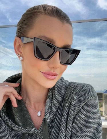 I Believe Collection - Black Coloured Sunglasses w/ Black Lenses