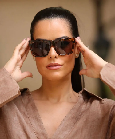 Joie De Vivre Collection - Large Square Animal Print Sunglasses