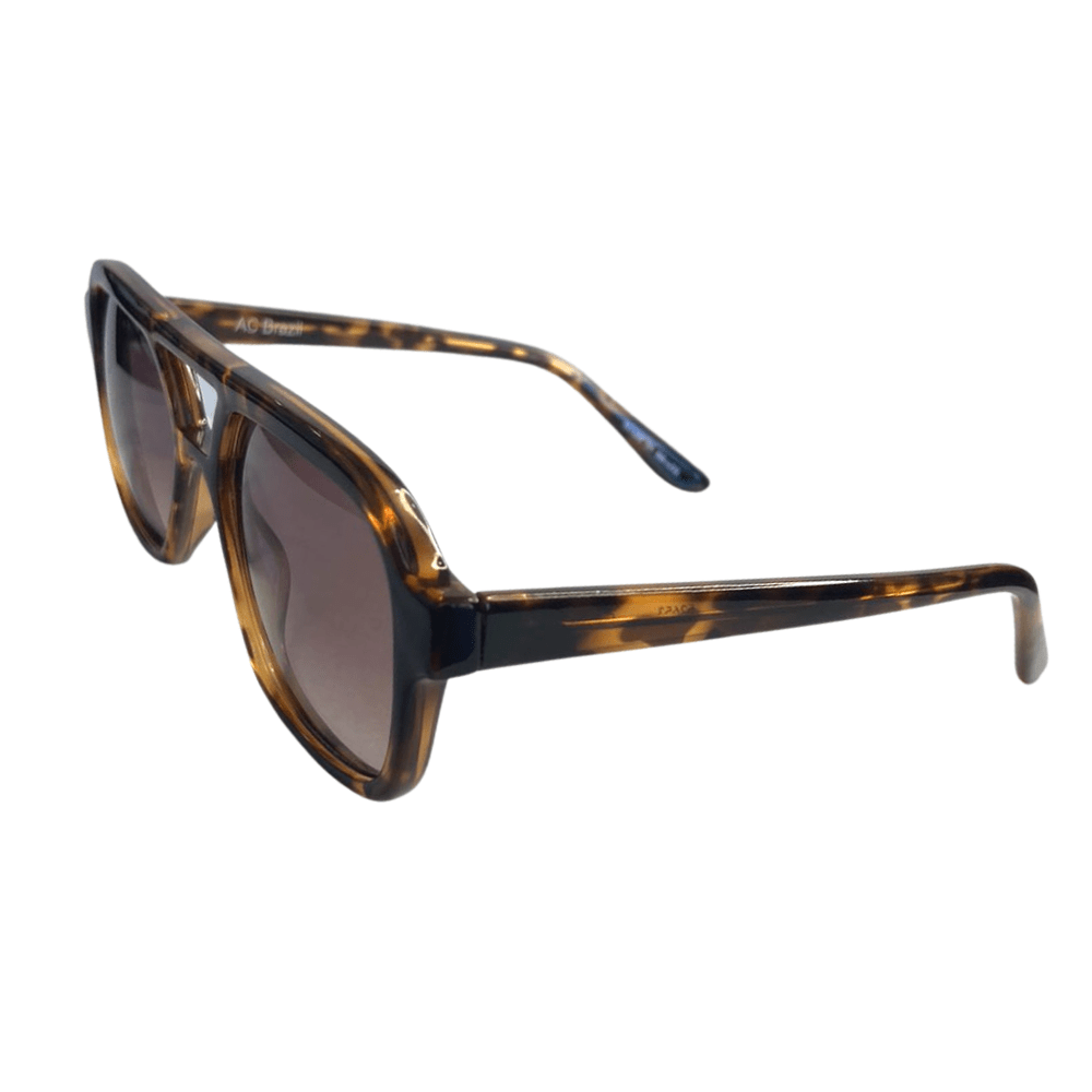 Turtle Print Aviator Style Sunglasses