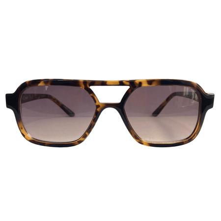 Turtle Print Aviator Style Sunglasses