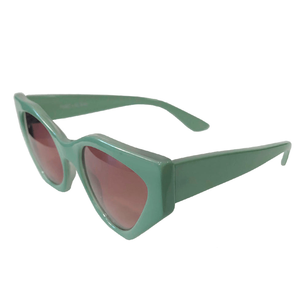 PatBo x AC Brazil - Light Green Coloured Cat Eye Sunglasses