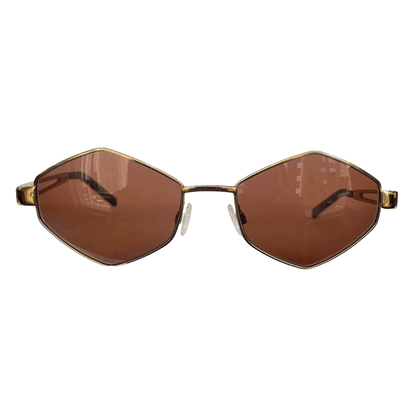 Shine Collection - Golden Metal w/ Brown Lenses