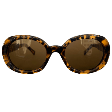 PatBo x AC Brazil - Turtle Print Round Medium Sunglasses