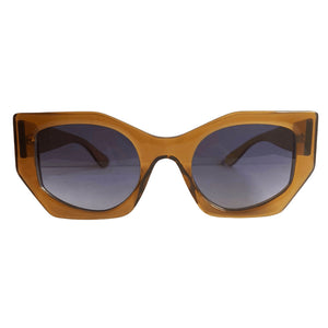 New Sun Collection - Champagne Coloured Geometric Sunglasses