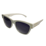 I Believe Unissex - Square White Coloured Sunglasses