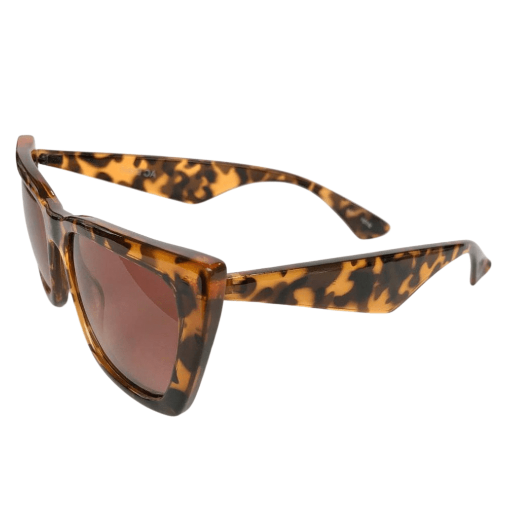 I Believe Collection - Animal Print Sunglasses w/ Brown Lenses