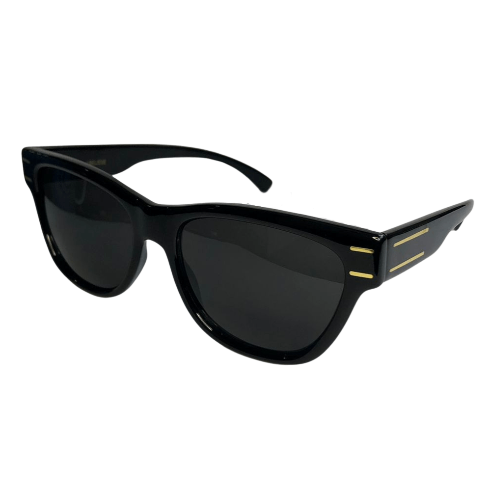 I Believe Unissex - Square Black Coloured Sunglasses