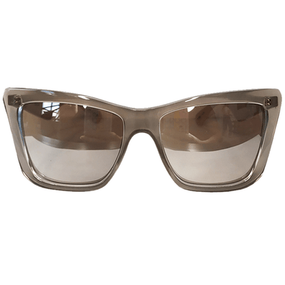 I Believe Large - Graphite Coloured Sunglasses w/ Silver Mirrored Lenses