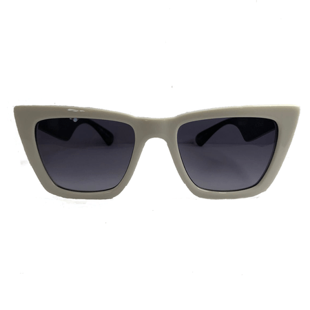 I Believe Collection - White Coloured Sunglasses w/ black lenses